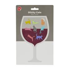Marca copas sticky de gatos