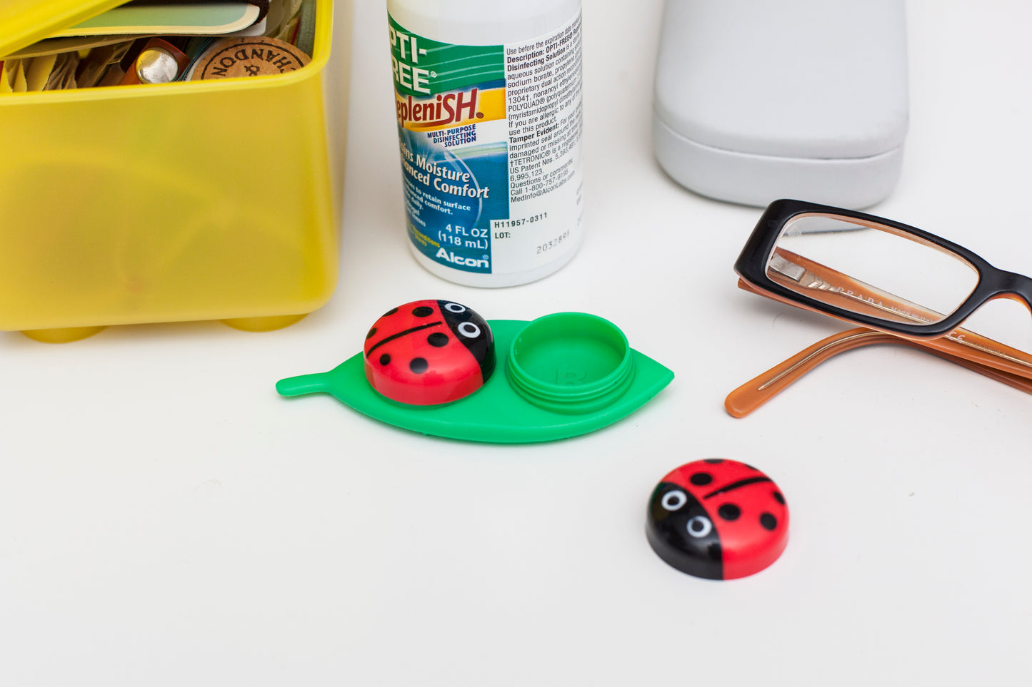 Estuche de lentes de contacto - Ladybug